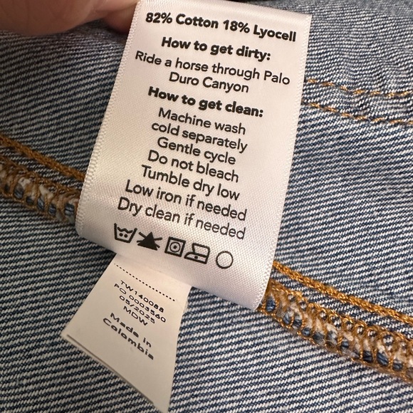 Tecovas • NWOT Women's Denim Chore Jacket • Size Small - Picture 15 of 15